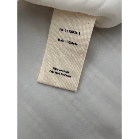 NWT Women's L'AGENCE Blouse M Ivory Silk Sleeveless Cowl Neck Top - Picture 3 of 7